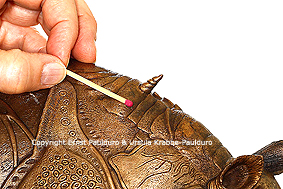 D�rer Rhinoceros in bronze by Ernst Paulduro and Ursula Krabbe-Pauduro