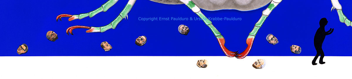 Gottesanbeterin Mantis Pseudocreobotra wahlbergii Gemlde von Ernst Paulduro und Ursula Krabbe-Paulduro Detail 1