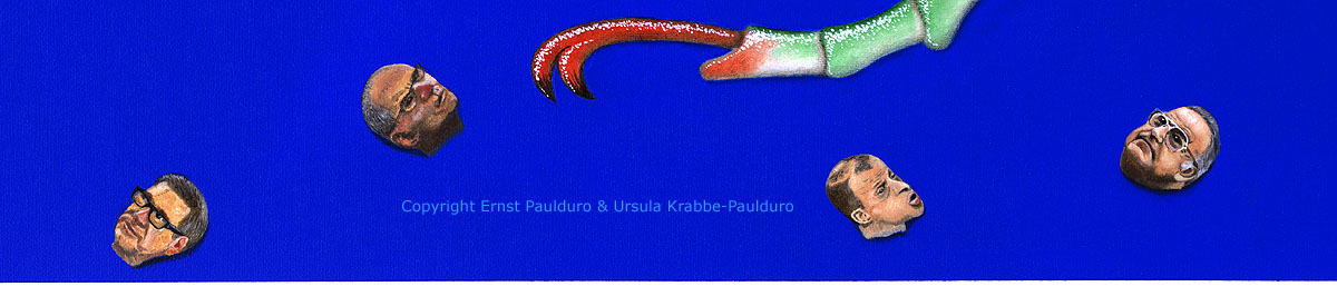 Gottesanbeterin Mantis Pseudocreobotra wahlbergii Gemlde von Ernst Paulduro und Ursula Krabbe-Paulduro Detail 2