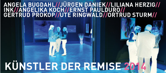 Front page of invitation card of past exhibition at Remisengalerie, Schloss Phillippsruhe, Hanau