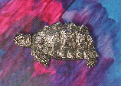 Schildkr�te als Brosche in Silber - Tortoise as brooche in silver
