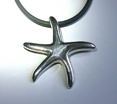 Seestern als Anh�nger in Silber - Starfish as pendant in silver